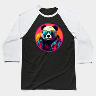 Cool Animals: Cartoon Vintage Funny Cool Panda Baseball T-Shirt